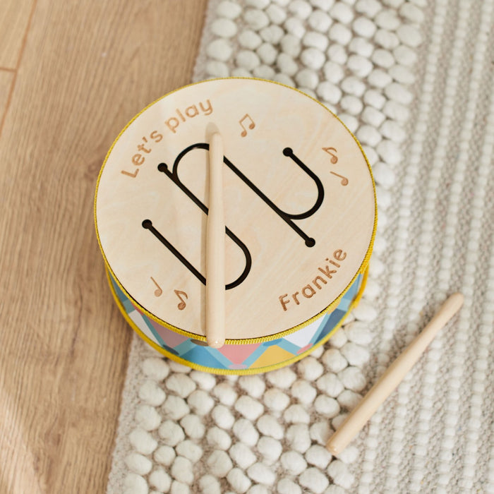 Personalised Wooden Drum Toy FSC®