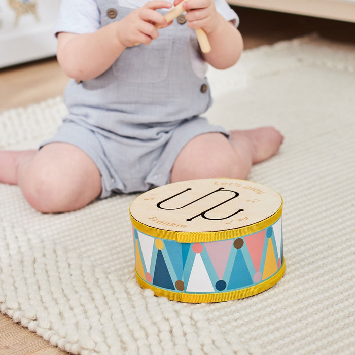 Personalised Wooden Drum Toy FSC®