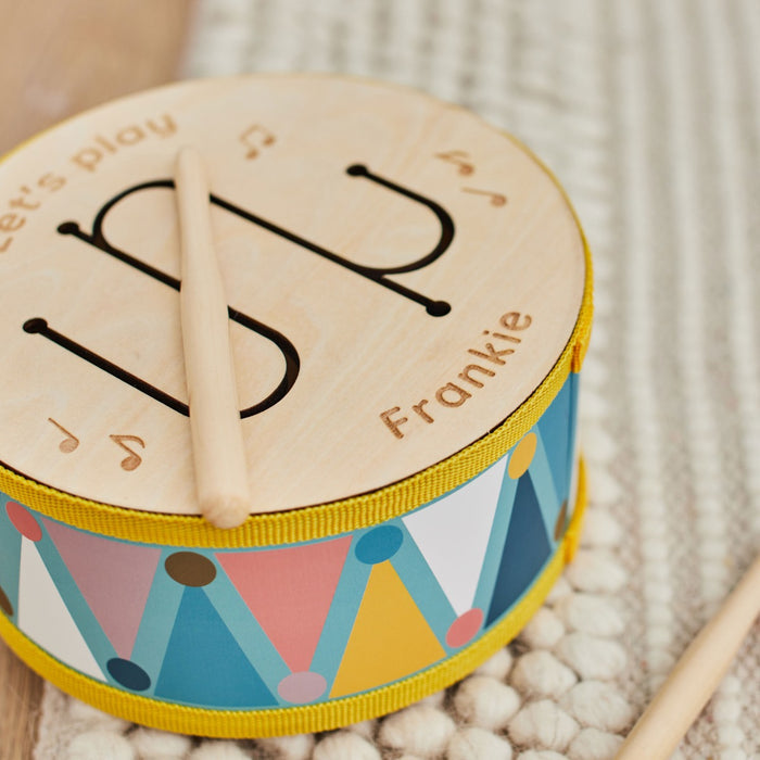 Personalised Wooden Drum Toy FSC®