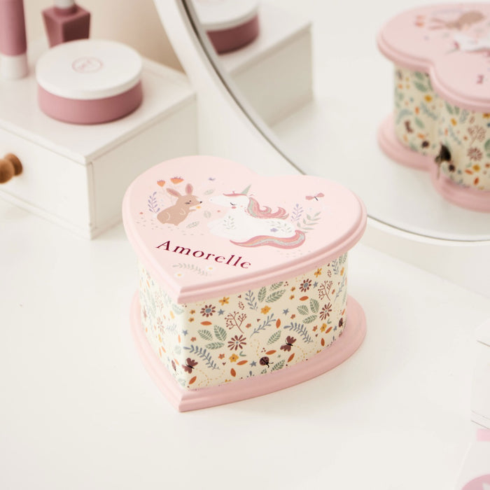 Personalised Wooden Meadow Music Jewellery Box FSC®