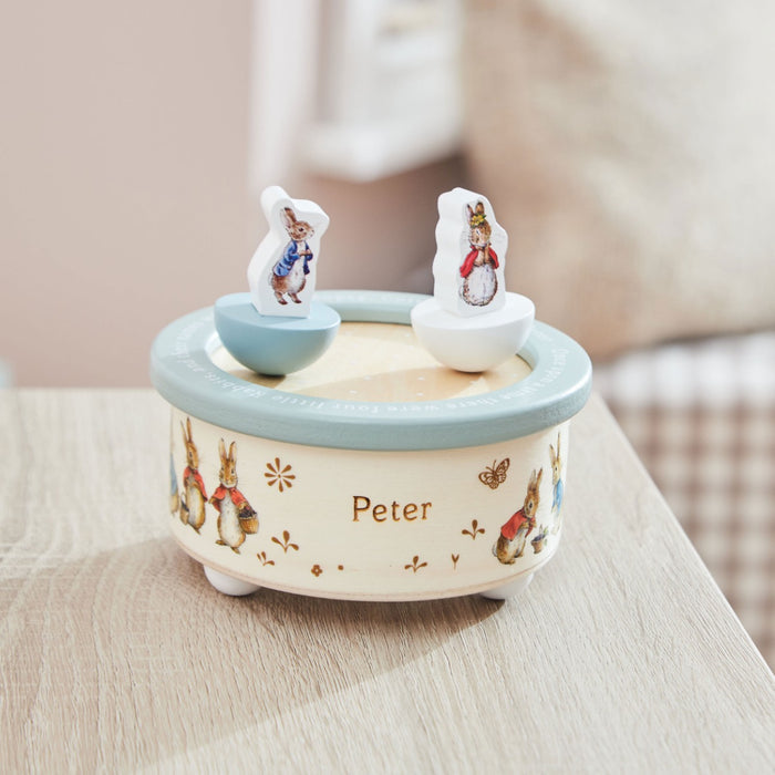 Personalised Wooden Peter Rabbit™ Music Box FSC®