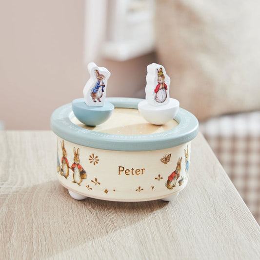 Personalised Wooden Peter Rabbit™ Music Box FSC®