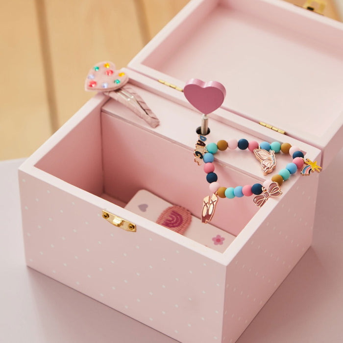 Personalised Wooden Pink Jewellery Box FSC®