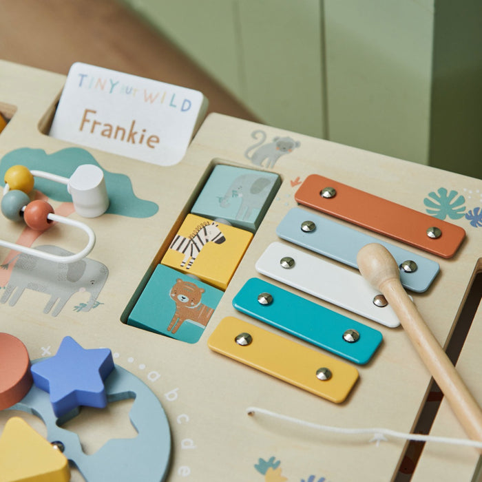 Personalised Wooden Safari Activity Table FSC®