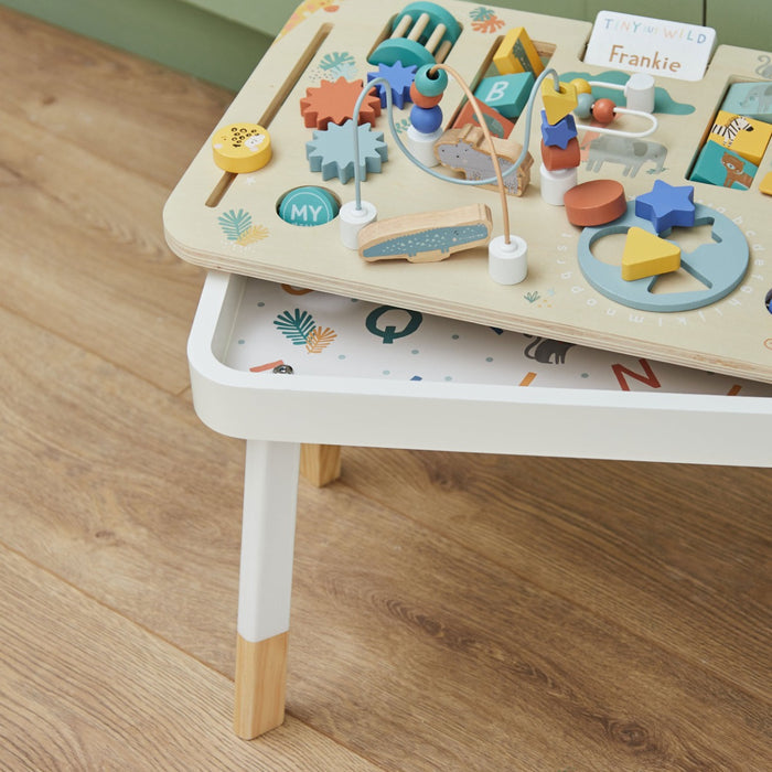 Personalised Wooden Safari Activity Table FSC®