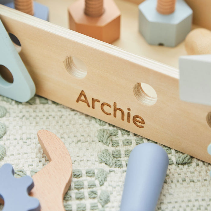 Personalised Wooden Toy Tool Box FSC®