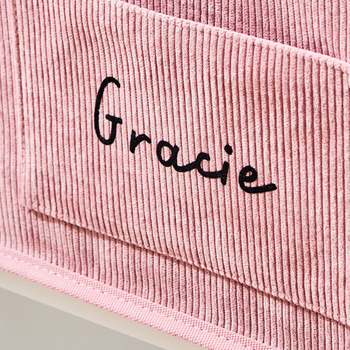 Personalised Yellow Flower Pink Storage Cube