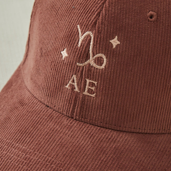 Personalised Zodiac Cord Cap in Rust