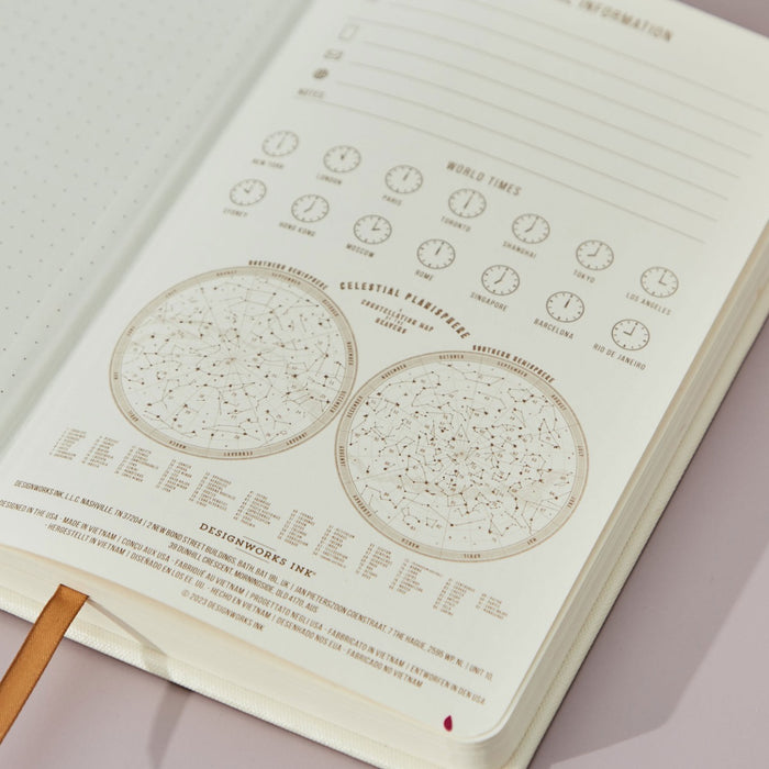 Personalised Zodiac Sign Copper Embossed Notebook by Made Yours