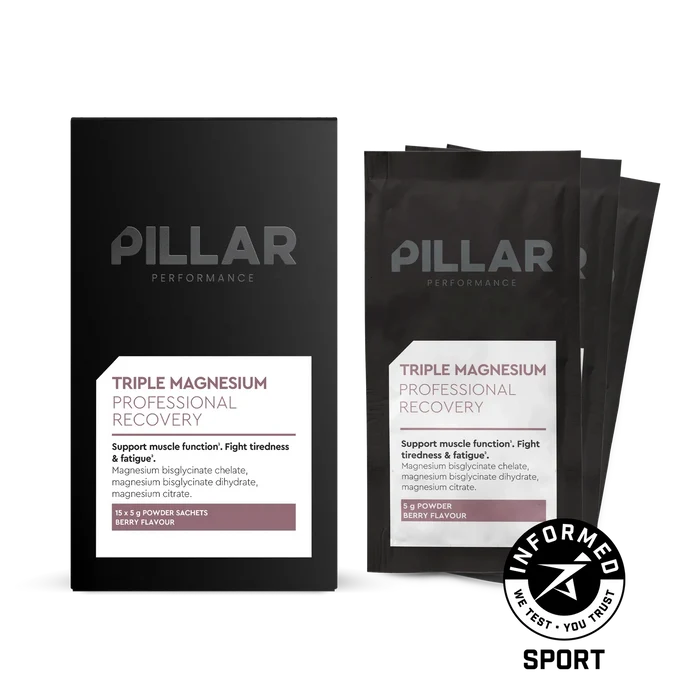Pillar | Triple Magnesium Powder | Berry | Travel Pack Pillar Performance