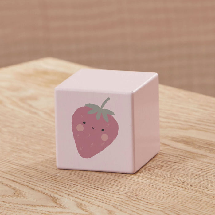 Pink Wooden Strawberry Block