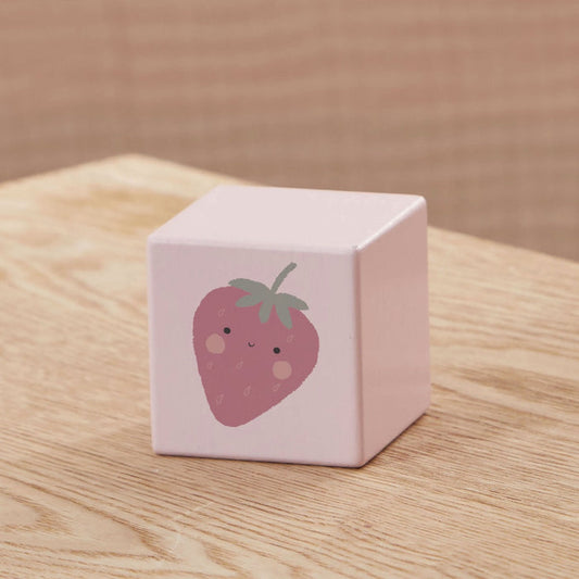 Pink Wooden Strawberry Block