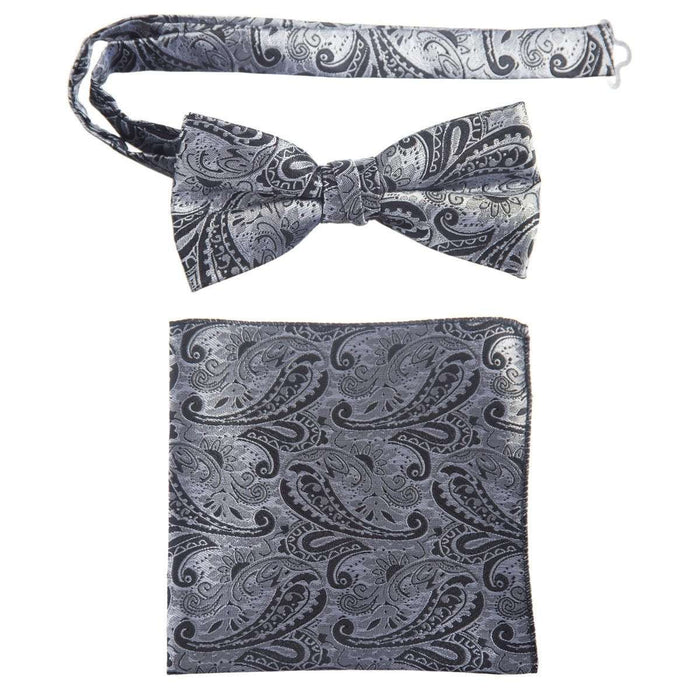Silver/Black Paisley