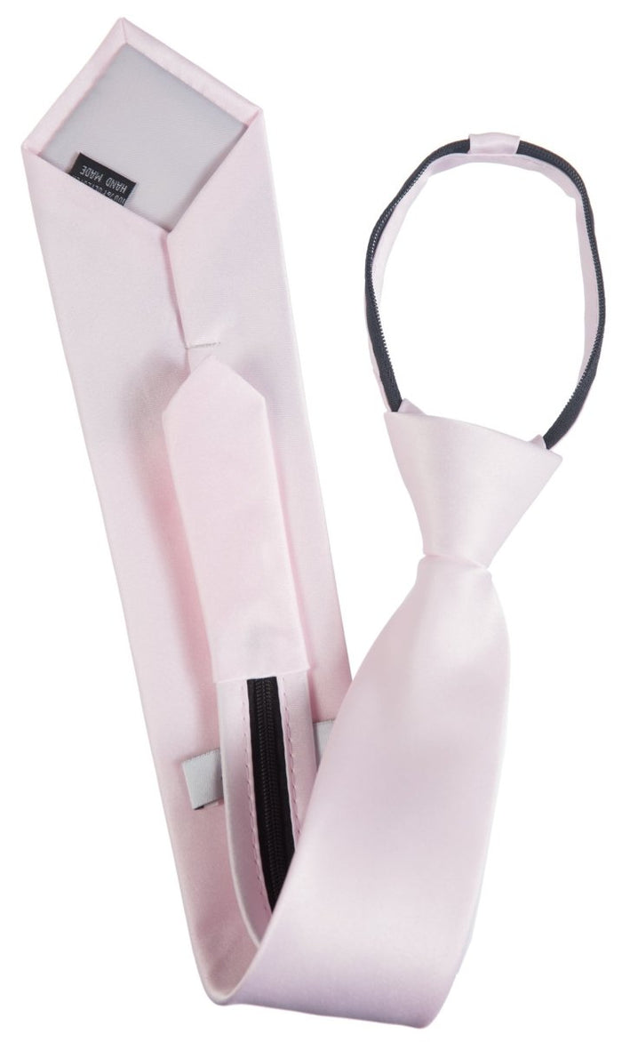 Pre - Tied Zipper Necktie for Men and Kids - 100% Deluxe Microfiber Polyester - Tuxgear