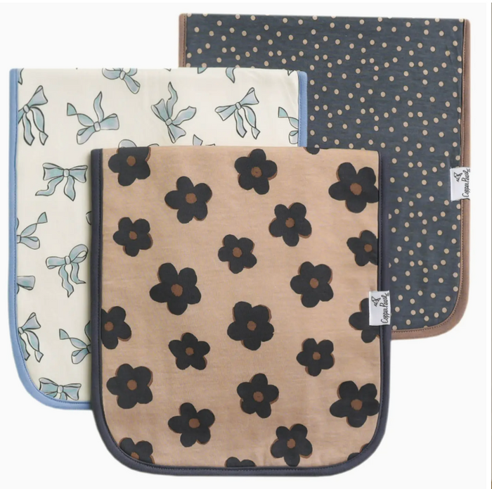 Premium Burp Cloths - Gemma in Tan