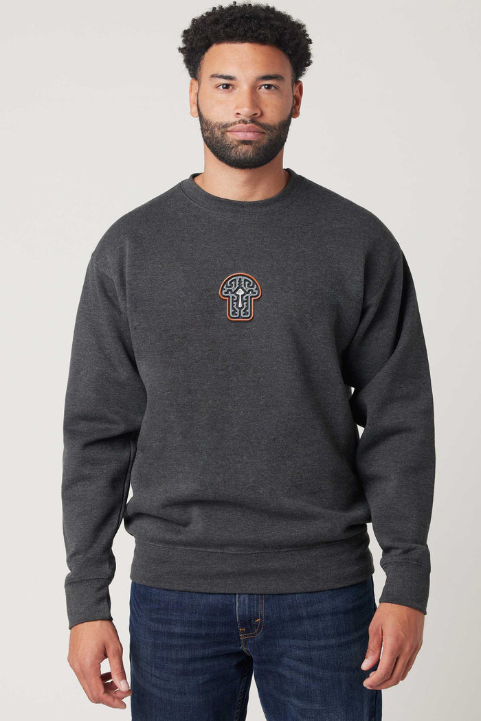 Psychedelic Shroom - Embroidery Unisex Sweatshirt - symbolika