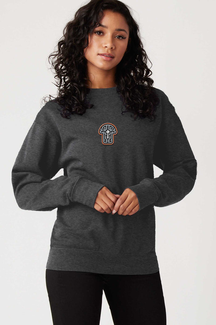 Psychedelic Shroom - Embroidery Unisex Sweatshirt - symbolika