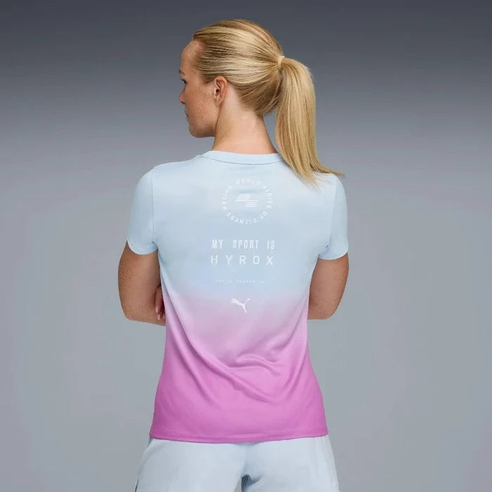 Puma | HYROX Poly Graphic T-shirt | Dames | Lucite / Orchid