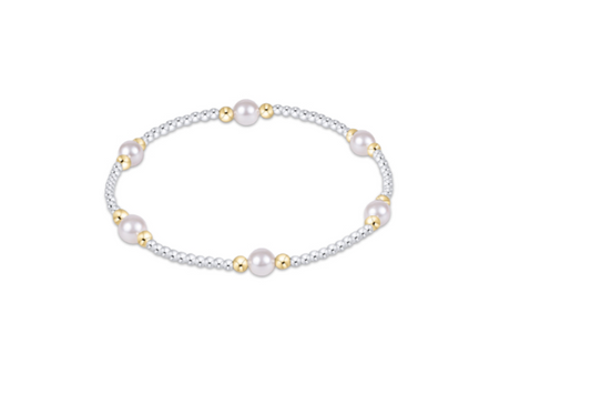 Purpose Pearl 5mm Mixed Metal Bracelet
