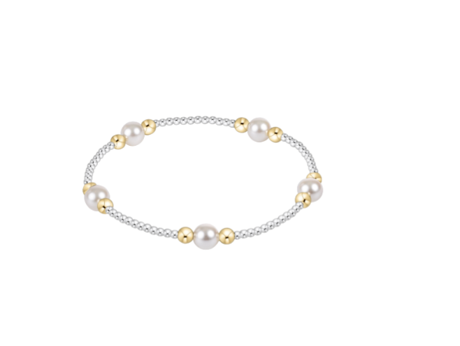Purpose Pearl 6mm Mixed Metal Bracelet