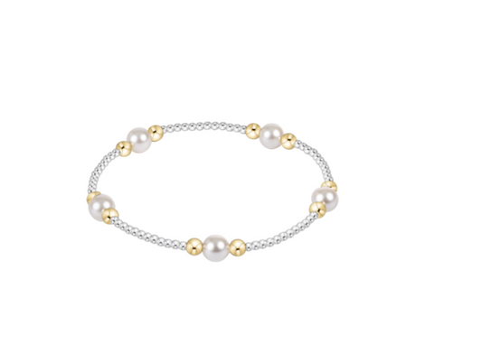 Purpose Pearl 6mm Mixed Metal Bracelet