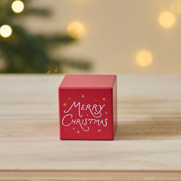 Red Christmas Keepsake Block