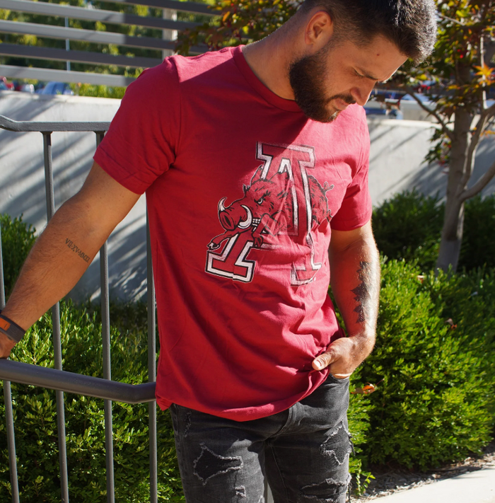 Red Hog Through 'a' T-Shirt