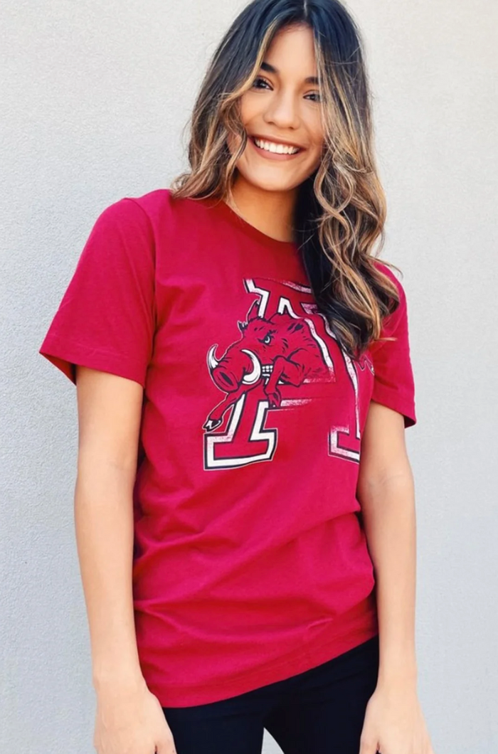 Red Hog Through 'a' T-Shirt