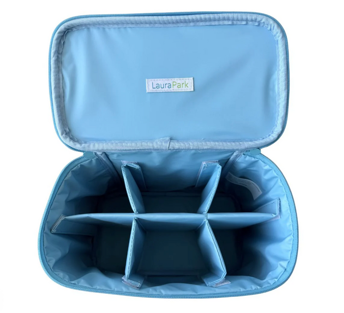 Rosemary Indigo Cosmetic Train Case