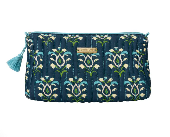 Rosemary Indigo Signature Cosmetic Large Bag
