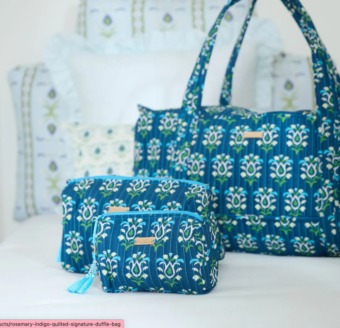 Rosemary Indigo Signature Duffle Bag