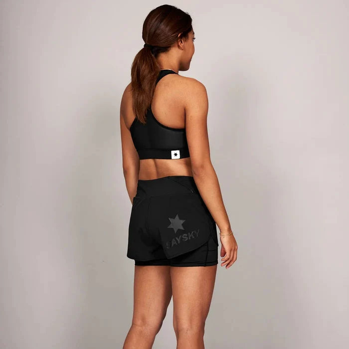 Saysky | 2-in-1 Pace Shorts 3'' | Dames | Black SAYSKY
