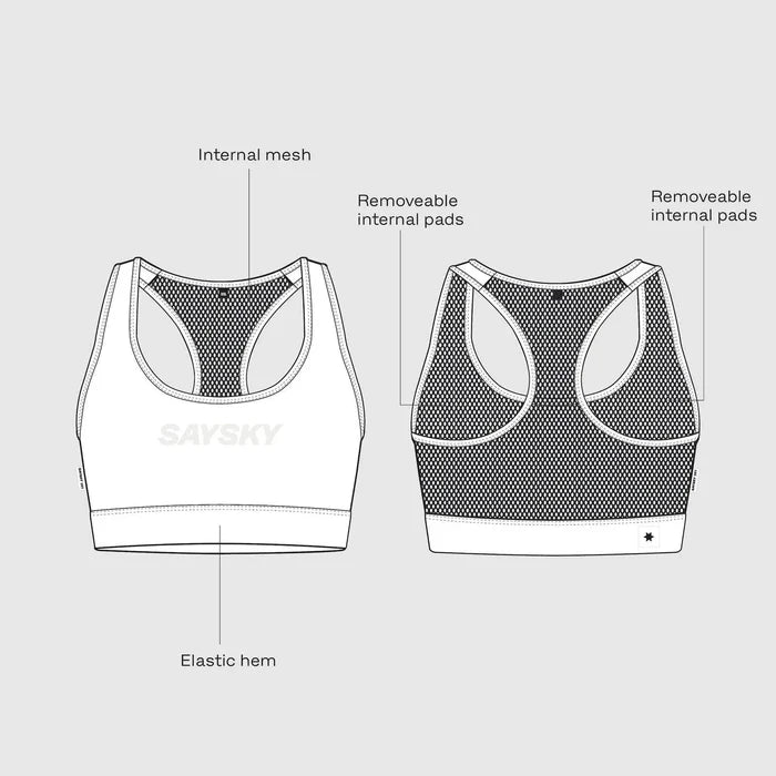 Saysky | Clean Combat Sports Bra | Black | Dames