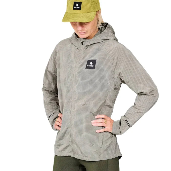 Saysky | Hardloopjas | Clean Motion Hooded Jacket | Beige | Dames