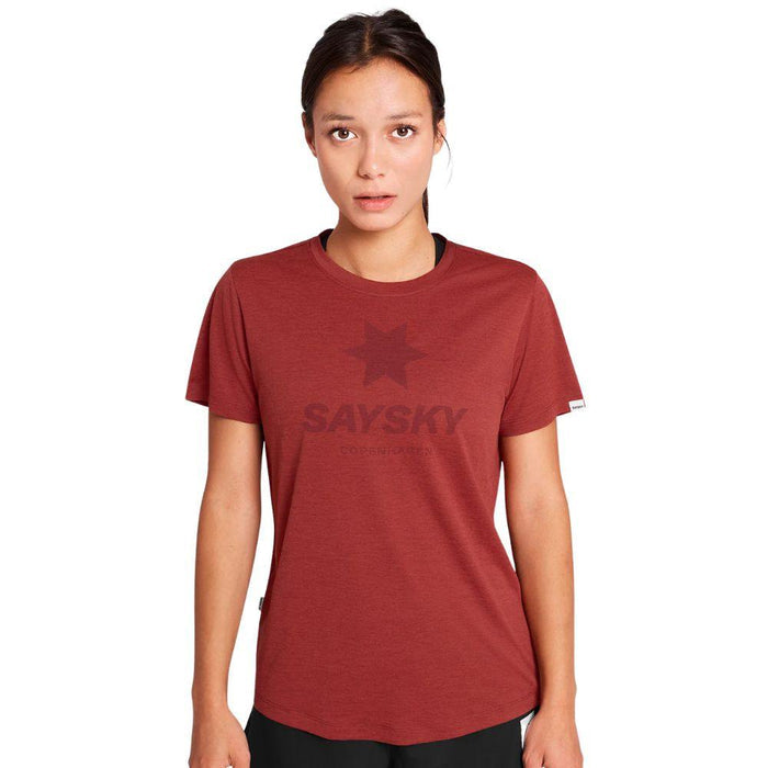 Saysky | Logo Combat Pro T-Shirt | Dames | Red