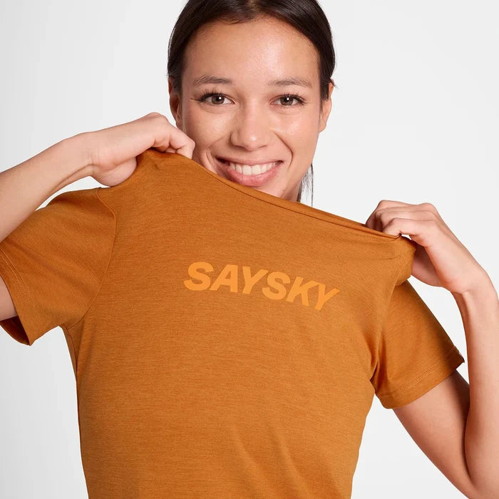 Saysky | Logo Pace T-Shirt | Dames | Orange