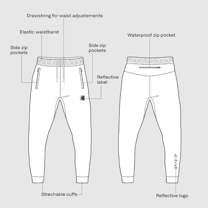 Saysky | Pace Pants | Heren | Black
