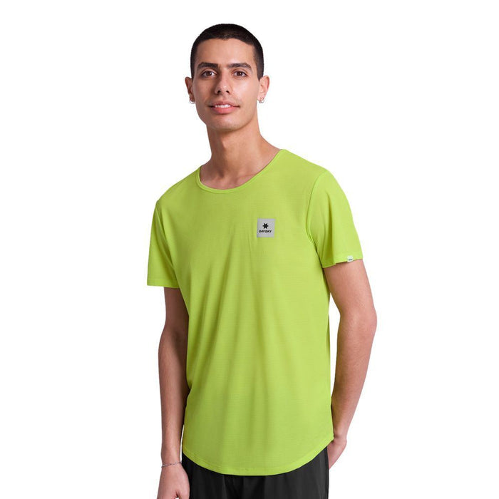 Saysky | Reactive Flow T-Shirt | Heren | Yellow Logo