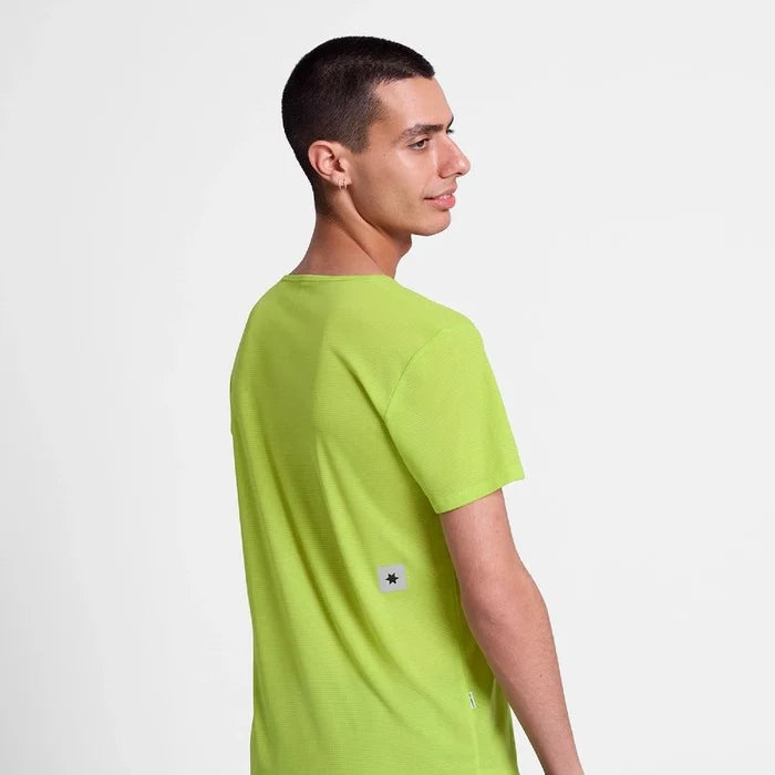 Saysky | Reactive Flow T-Shirt | Heren | Yellow Logo