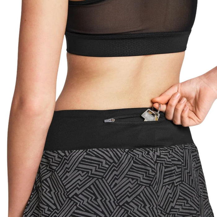 Saysky | Reflective Pace 2-in-1 Shorts 3'' | Dames | Black AOP