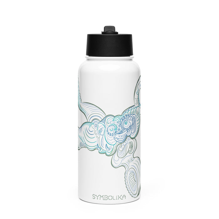 Scissored Water Bottle — visionary art by Symbolika
