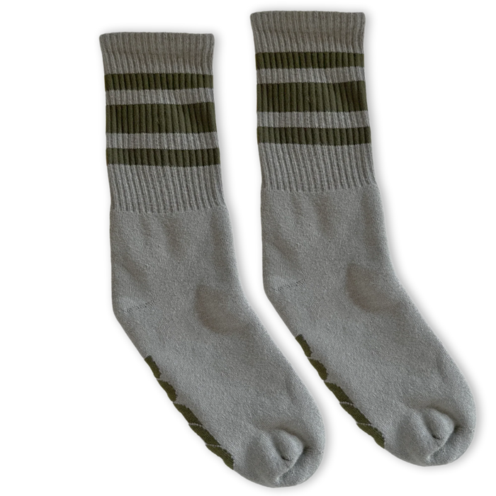 Scout Green Striped Socks | Marine Green: Marine Green / Crew / L/XL