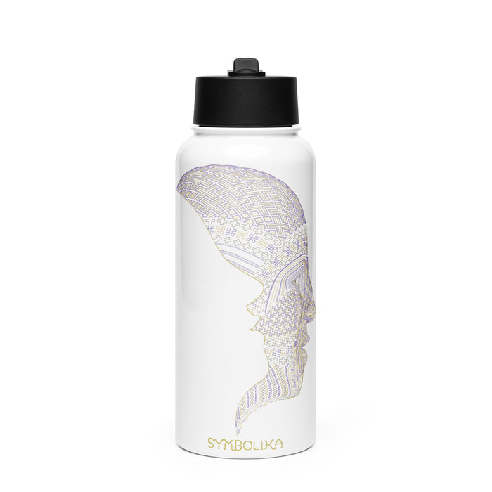 Shipibo Kené Water Bottle — visionary art by Symbolika
