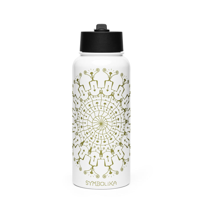 Shrooms Hora Water Bottle — visionary art by Symbolika