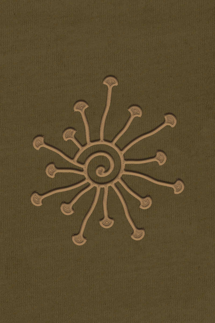 Shroomy Hoodie Military Green — Image 5 by Symbolika