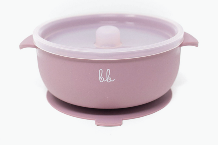 Silicone Suction Bowl w/Lid