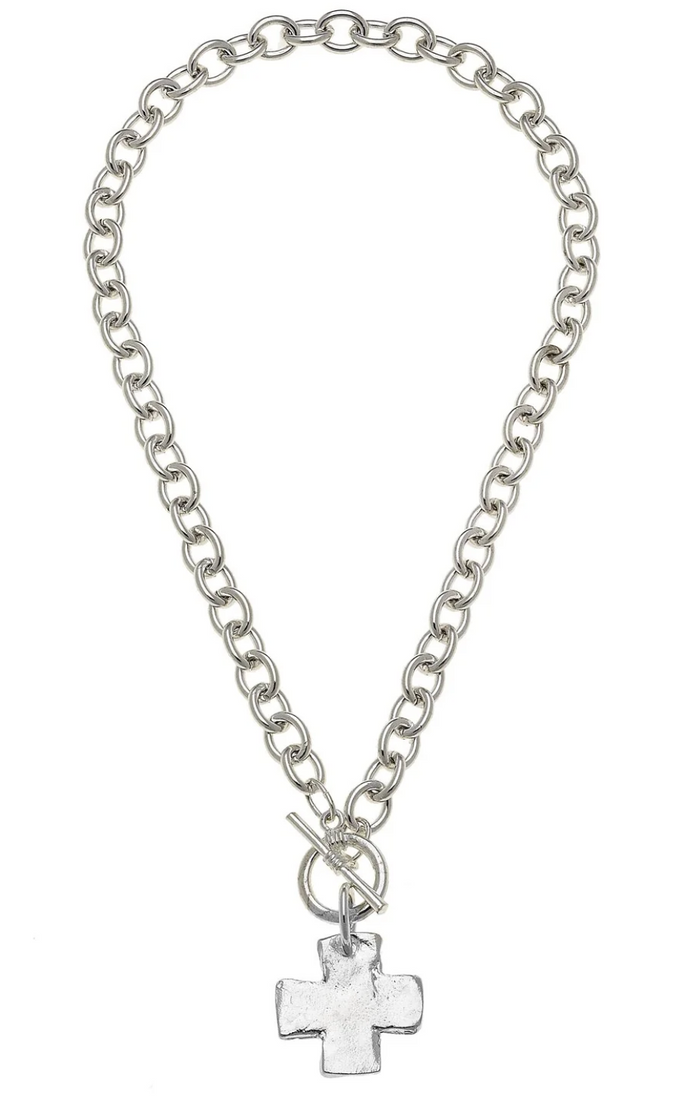 SilverCross Front Toggle Necklace