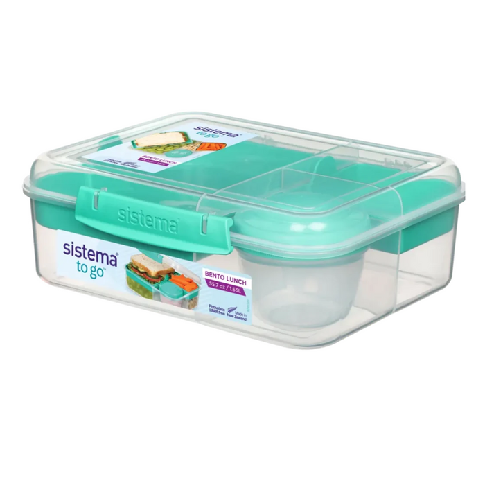 Sistema Bento Lunch To Go With Yogurt Pot, 1.65L
