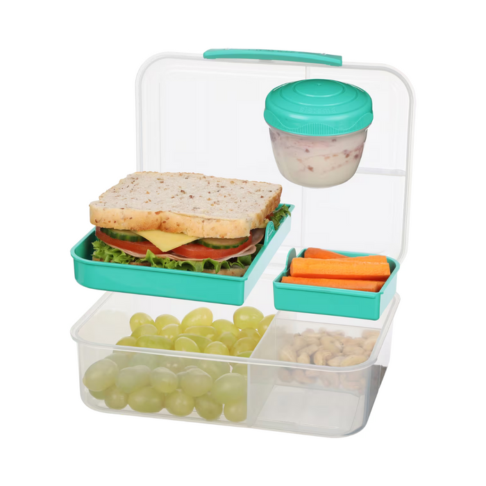 Sistema Bento Lunch To Go With Yogurt Pot, 1.65L