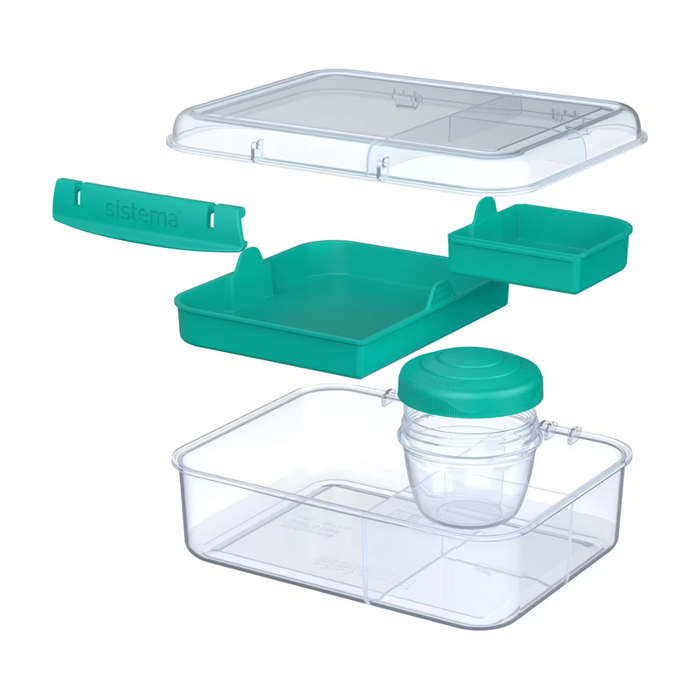 Sistema Bento Lunch To Go With Yogurt Pot, 1.65L